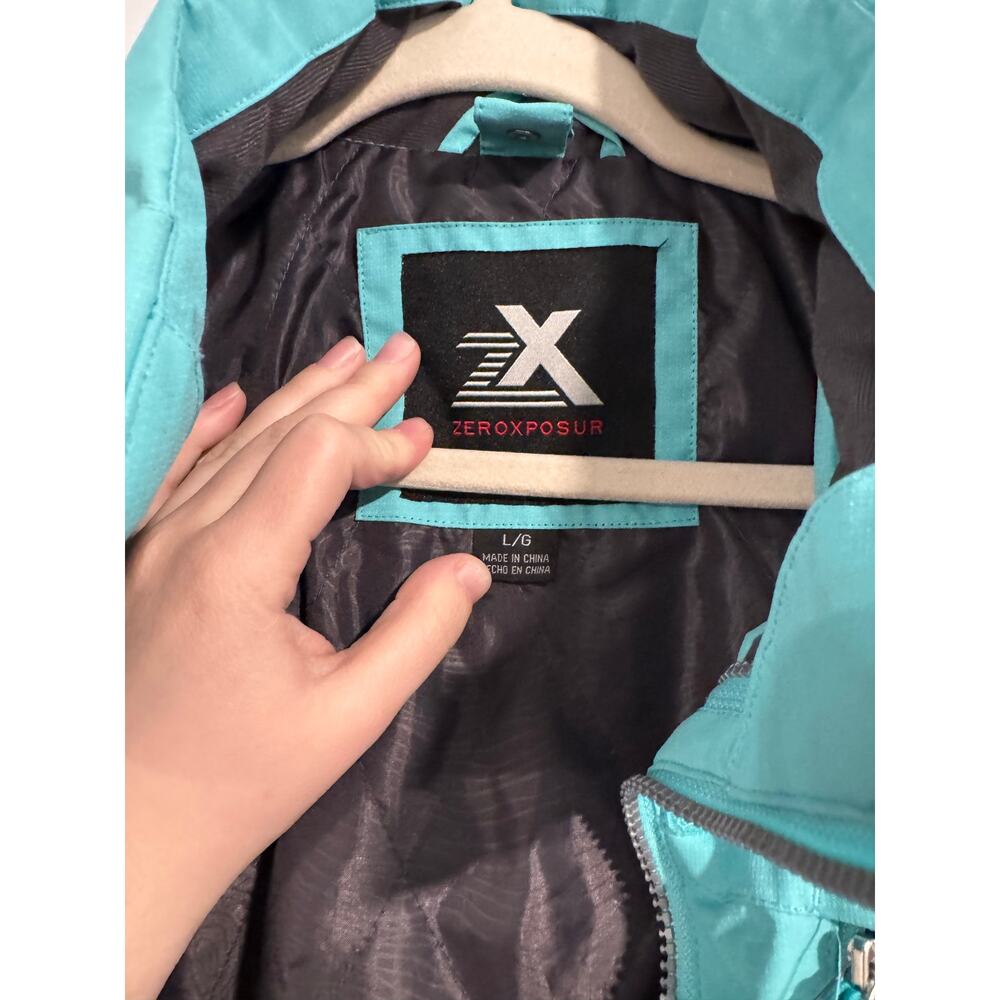 Womens Zero Xposur turquoise outdoor winter coat size large